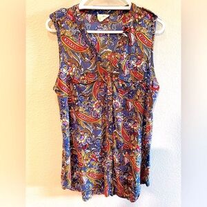 Ember sleeveless button front blouse. Size XL